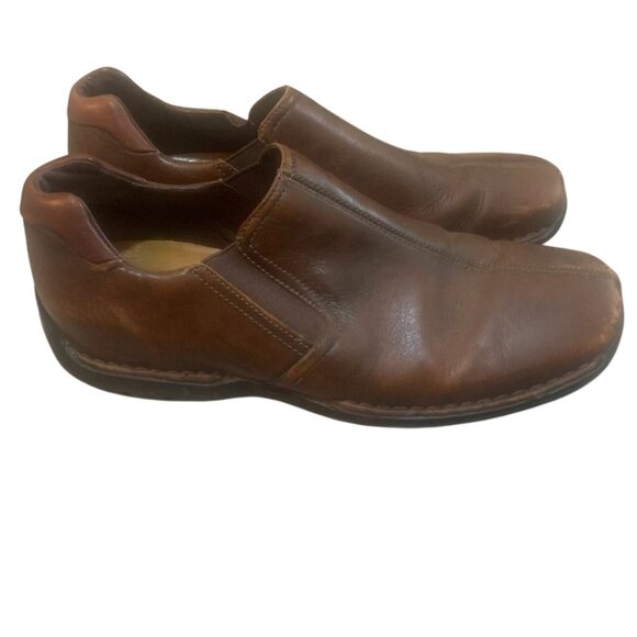 COLE HAAN LEATHER MEN'S SLIP ON LOAFERS SHOES CHESTNUT 9.5 M - Picture 4 of 9